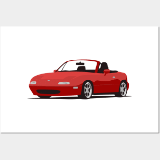 Red Miata Posters and Art